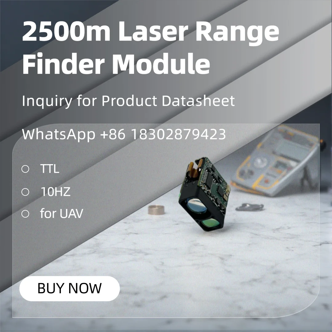 2500 Meter Laser Rangefinders Compass 10mrad TTL Laser Distance Module 2.5km 905nm Laser Ranging Sensor for Police Work