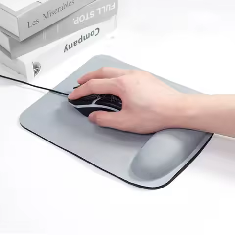 New Wrist Rest Mouse Pad Memory Foam Superfine Fibre Wrist Rest Pad EVA Ergonomic Mousepad for Typist Office Gaming PC Laptops