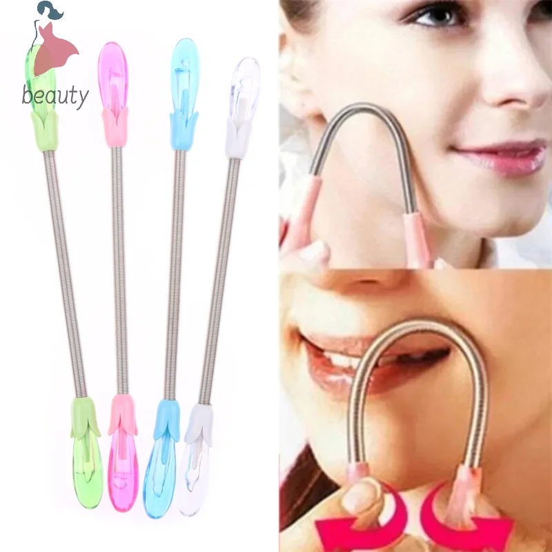 

1Pcs Facial Hair Remover Spring for Women Face Chin Cheek Mustache Upper Lip Hair Remover Spring Epilator Threading Tool