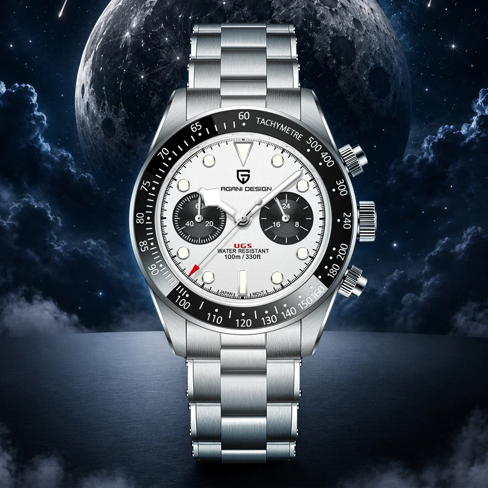 

2026 New Retro Panda Mens Watches PAGANI DESIGN Luxury Quartz Watch For Men Chronograph AR Sapphire Waterproof Sports Clock Gift