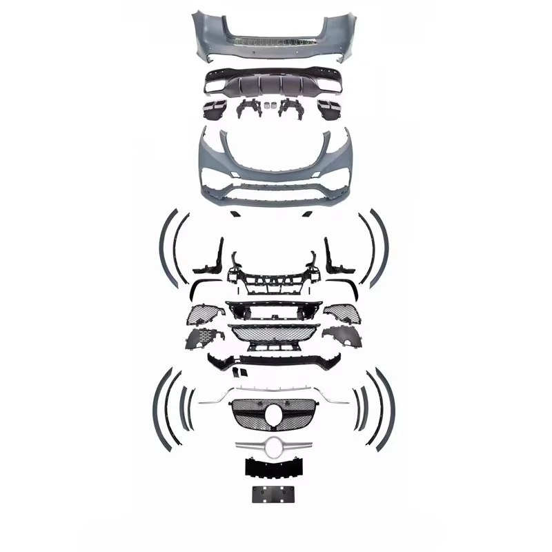 

SXLL GLE63 Sport Body Kit for GLE W166 with Front Bumper Grille Rear Bumper for 2016-2019