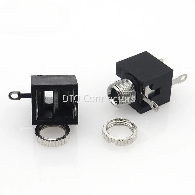 10Pcs PJ-301M PJ301M Good Quality 3.5mm Female Audio Connector 3 Pin DIP Headphone Jack Socket Mono Channel