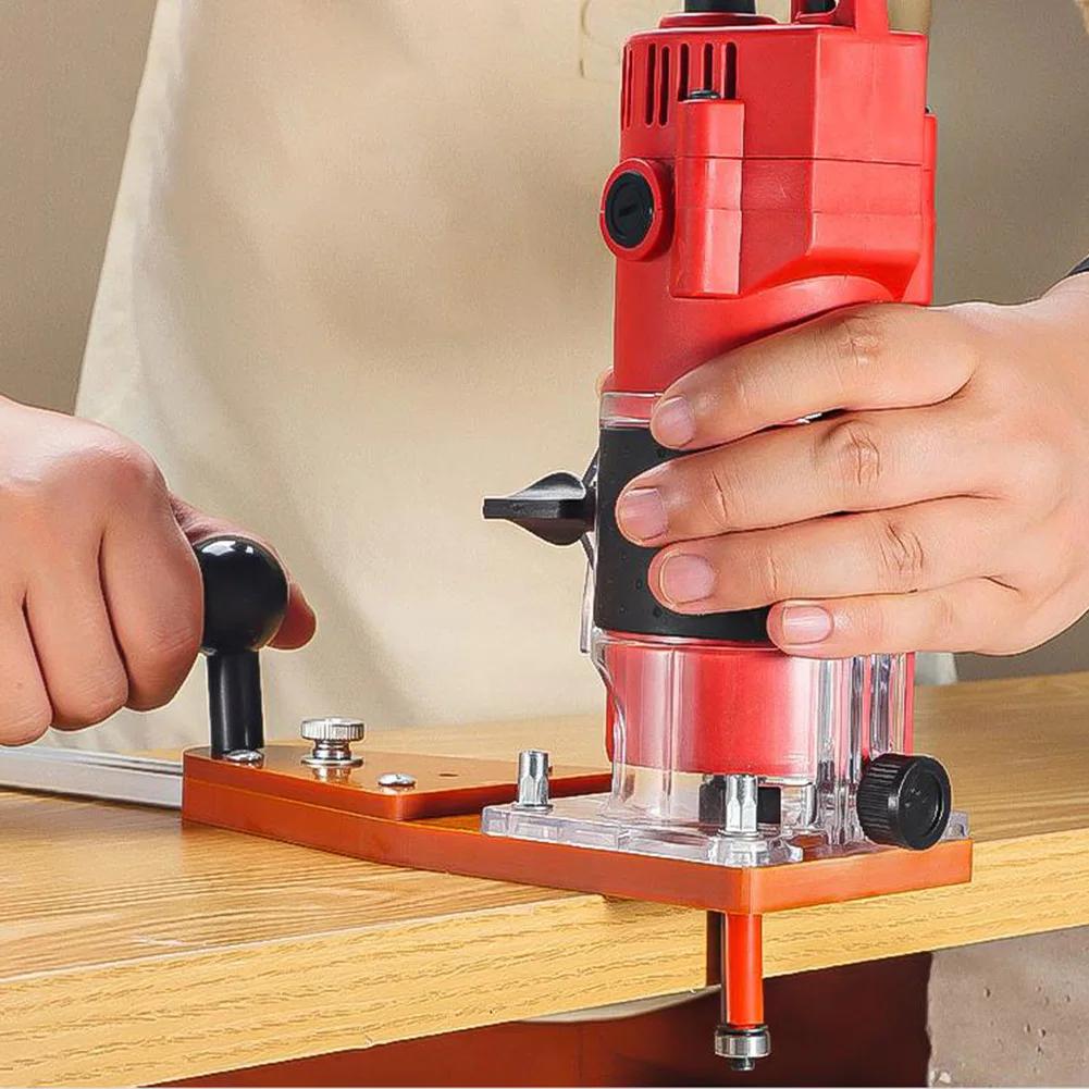 دائرة قطع الرقصة جهاز توجيه الخشب طحن دائرة الشق للكهرباء اليد المتقلب جهاز توجيه الخشب طحن دائرة الشق التشذيب #5