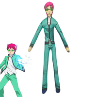 Anime The Disastrous Life of Saiki K Saiki Kusuo Cosplay Cotton Doll Slender Twistable Shape Room Decoration Abstract Model Prop