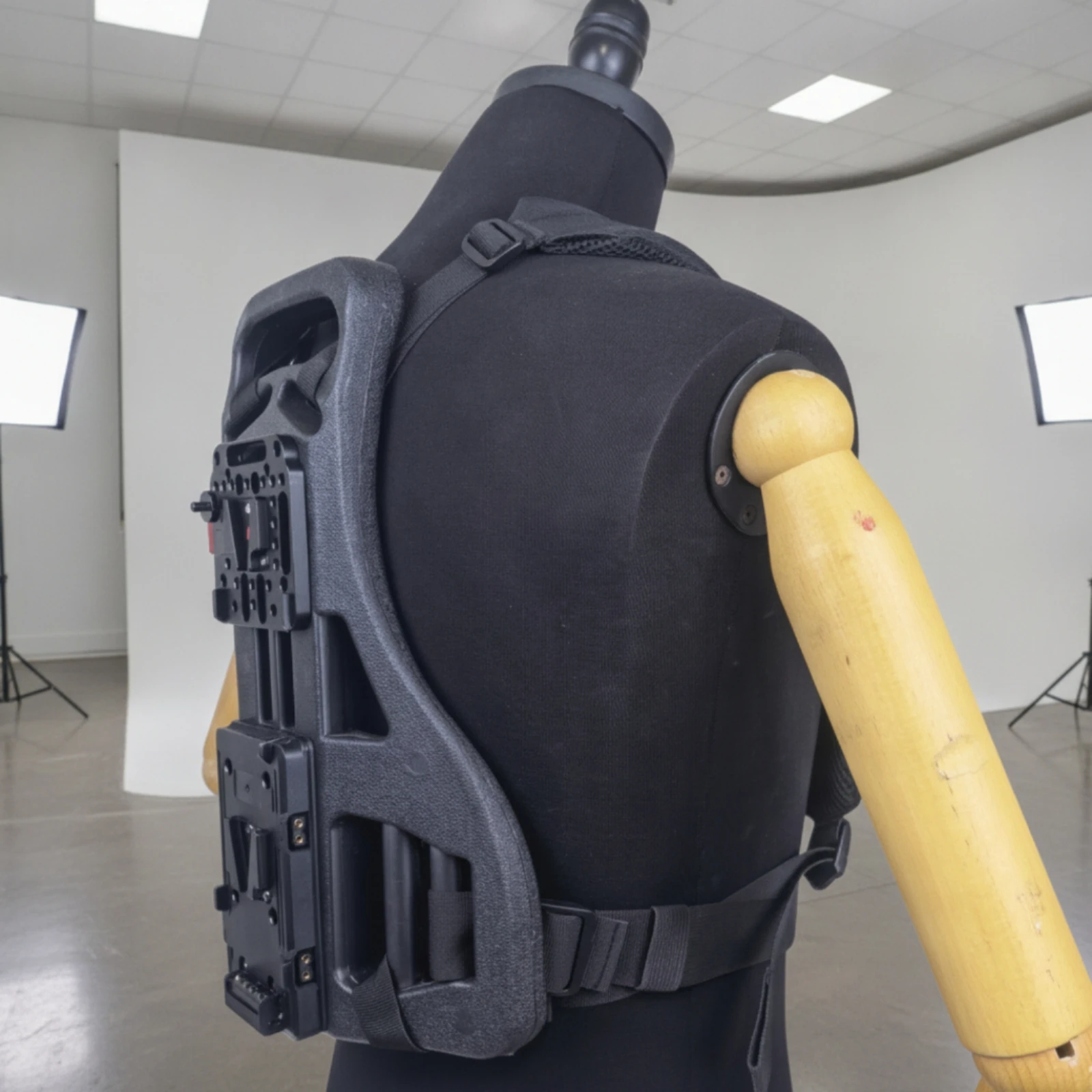 Live-Stream Back Frame Ergonomic Backpack Harness with Mounting Plates Backpack Camera Mount Rigid Camera Back Mount