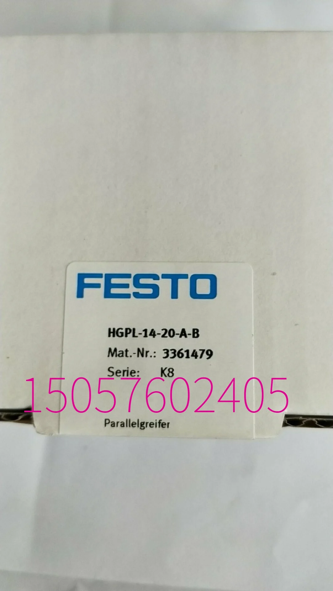 

Аутентичный параллельный воздушный коготь FESTO Festo HGPL-14-20-A-B 3361479, абсолютно новый спот.