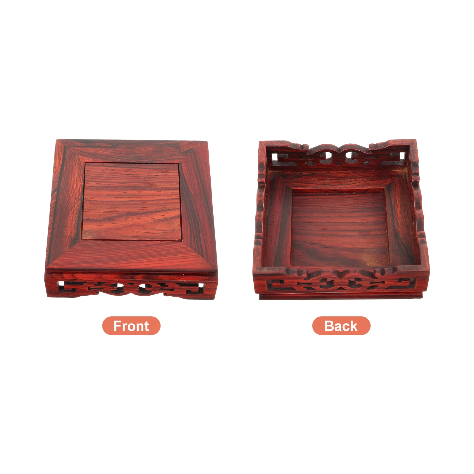 

Solid Wood For Vase Statue Display Handicraft Base Decorative Wooden Display Stand Red Sandalwood Base Wood Riser For Crafts