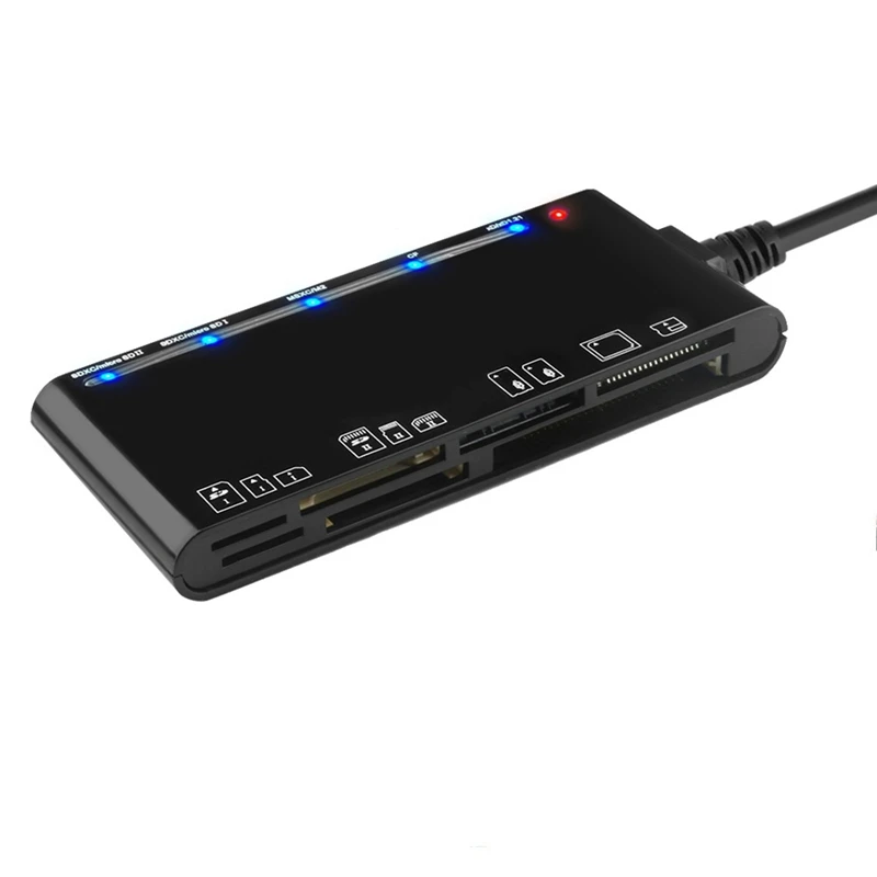 Laptop Accessories USB 3.0 Multi Functional Card Reader /XD/MS/SD/TF Card 7 in 1. USB Card Reader-A23U