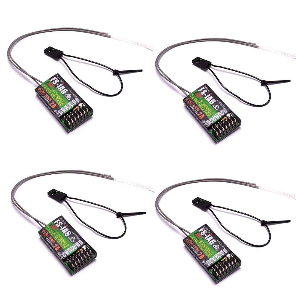 

4pcs Flysky FS-IA6 6CH Channels RC Receiver PPM Output with iBus Port with Double Antenna