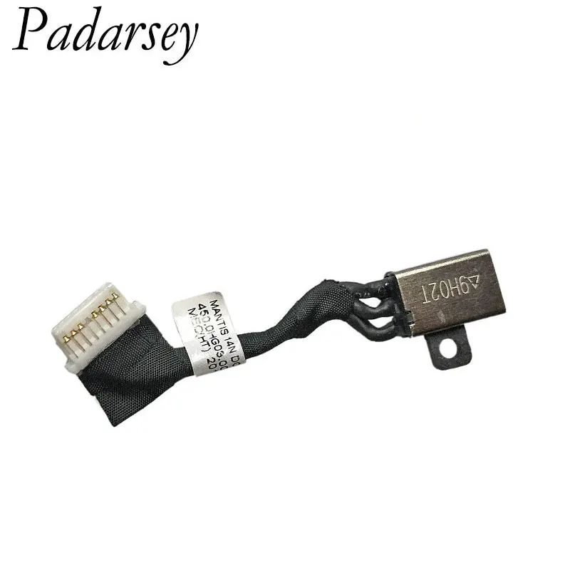 Padarsey dellのinspiron 14-5485 5488 5498 5598のvostro 5481 5581 V5481 V5581 0K0XF2 K0XF2 ac dc電源ジャックプラグ