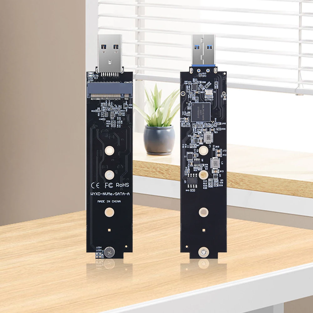 

Адаптер NVME-USB с поддержкой UASP TRIM M.2 NVME USB 3.1 Адаптер M-Key M.2 NVME-USB Card Reader для M.2 2230 2242 2260 2280 SSD