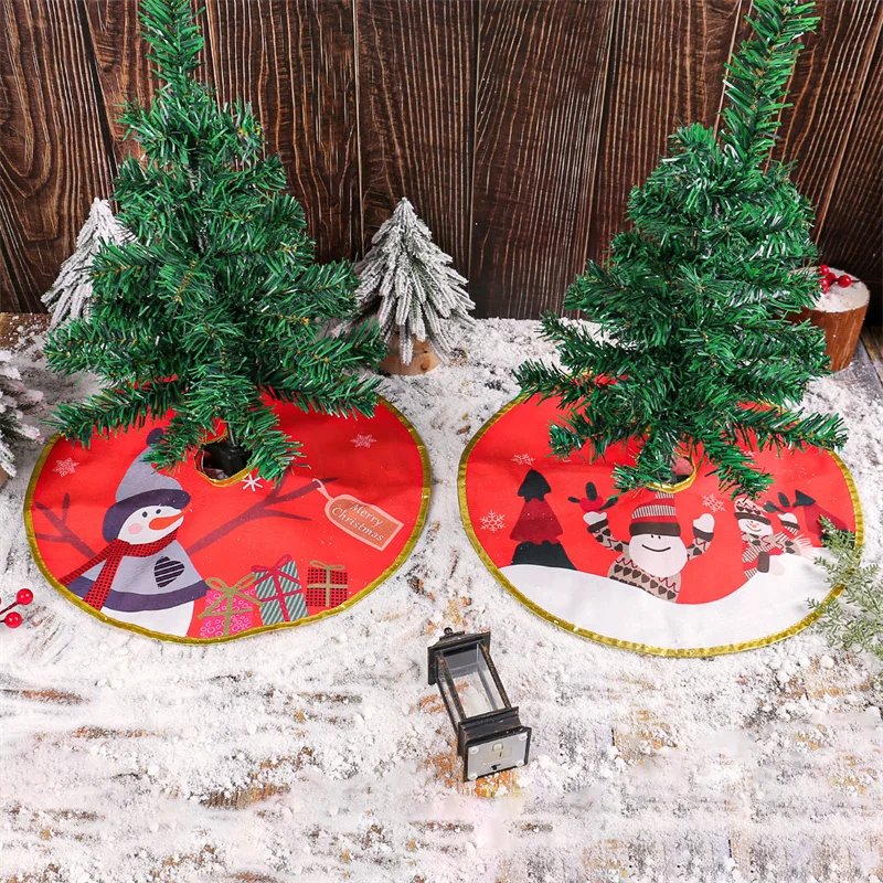 Christmas Tree Skirts Christmas Decor For Home Tree Surround Base Mat Xmas Ornament New Year Gift