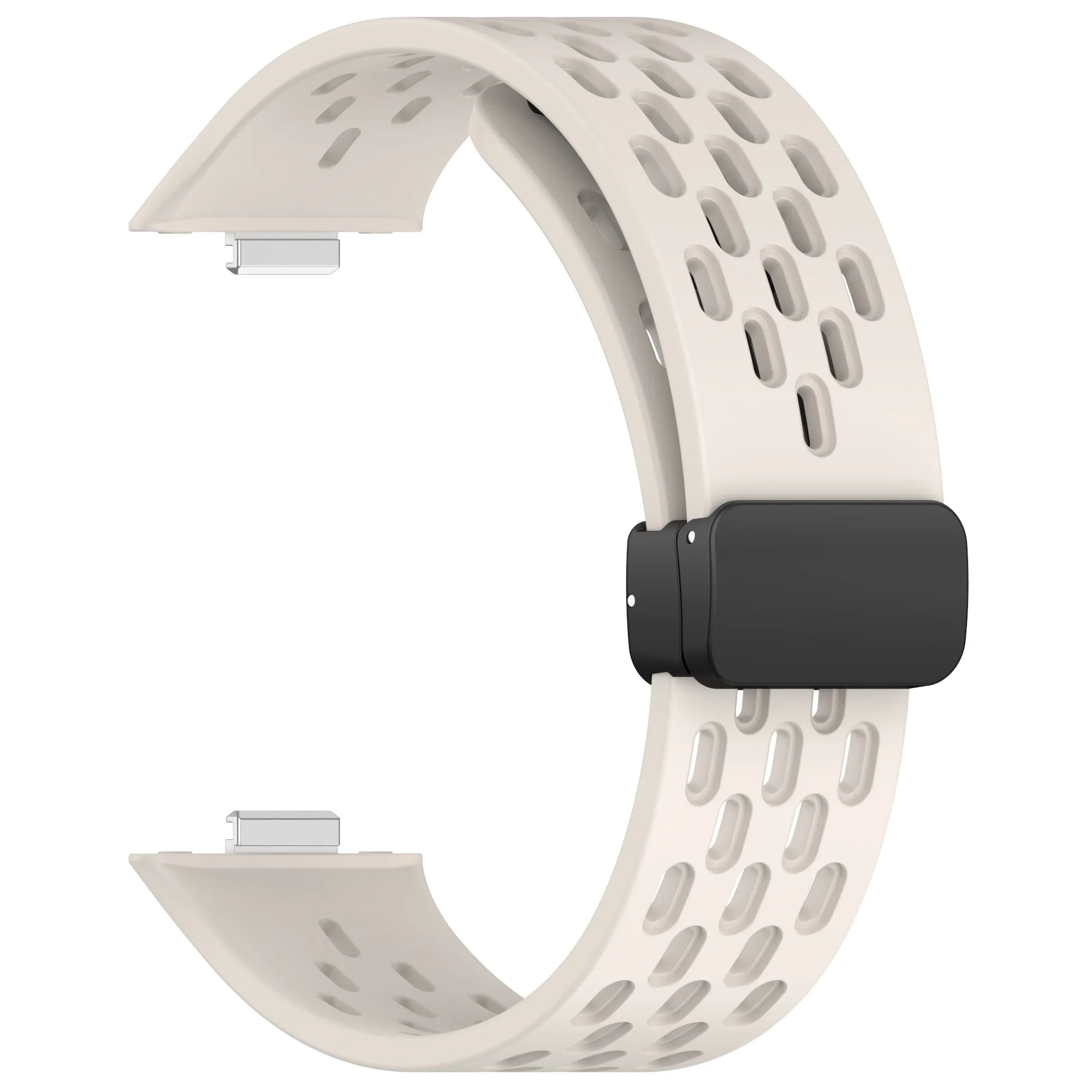 For Huawei Watch Fit 3 Strap With Holes Magnetic Buckle Strap High Quality Soft Silicone Watchband With Folding Buckle image 5