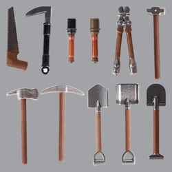 Military War Civilian Soldier Figures Arms Building Blocks Modern Craftsman Farmer Tools Grenade MOC Accessory Bricks Kids Toy