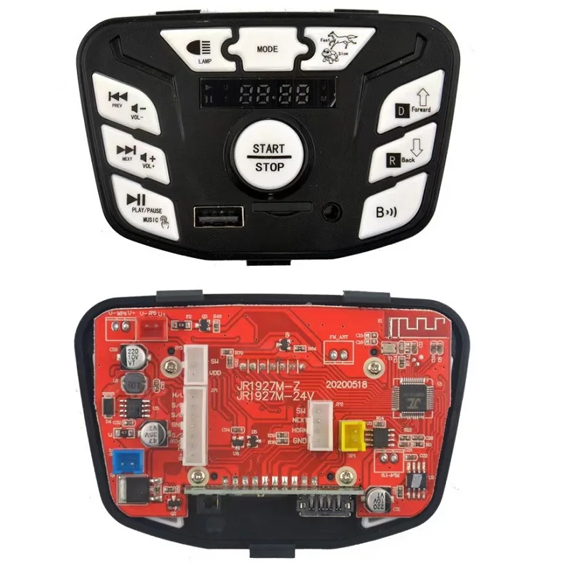 JR1927M-24V JR1927M-Z ไฟฟ้า Central Control จักรยานเด็กเครื่องเล่นเพลงมัลติฟังก์ชั่นบอร์ดควบคุมหลัก