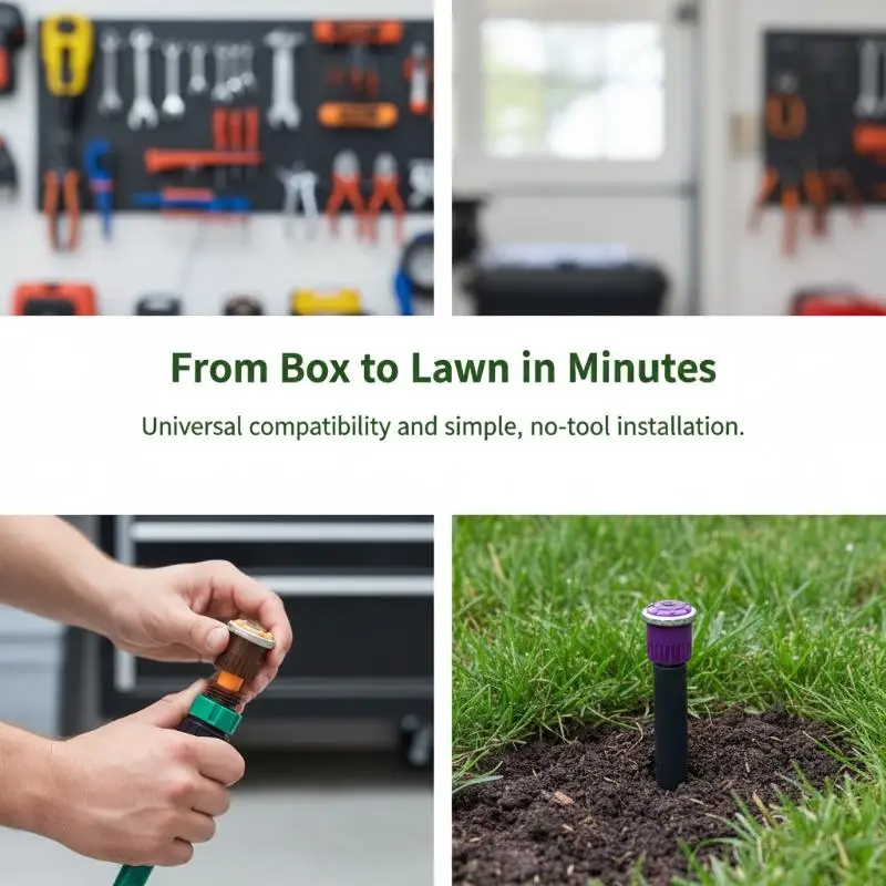 Replacement Scattering Nozzle For Up Sprinkler 90°~210°/360° Adjustable Garden Lawn Irrigation In-ground Sprinkler Fitting