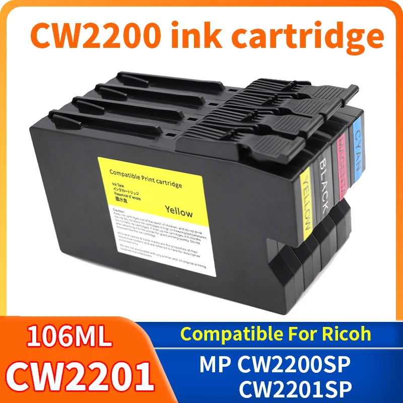106ml CW2200 CW2201 ink cartridge compatibility For Ricoh MP CW2200 2200 CW2201 CW2200SP CW2201SP Engineering Printer Cartridg