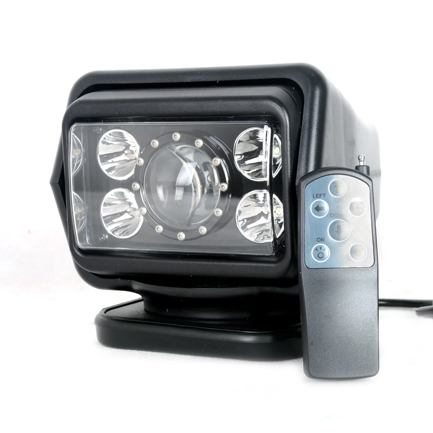 

High Power 70w Waterproof Led Spot Light Remote Control Heavy Duty 360 Degree Rotatable Marine Search Light