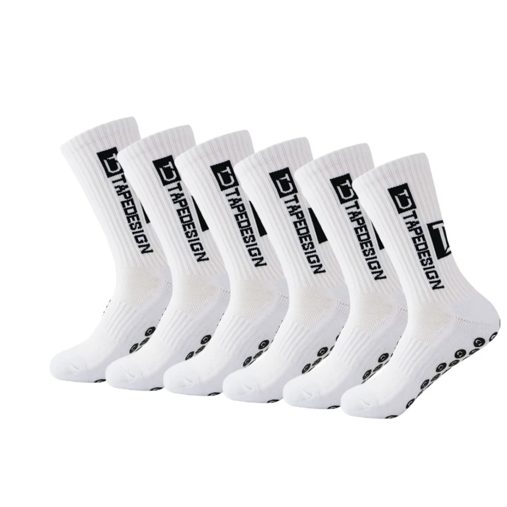 New Men Anti-Slip Football Socks High Quality Soft Breathable Thickened Sports Socks Running Cycling Hiking Women Soccer Socks