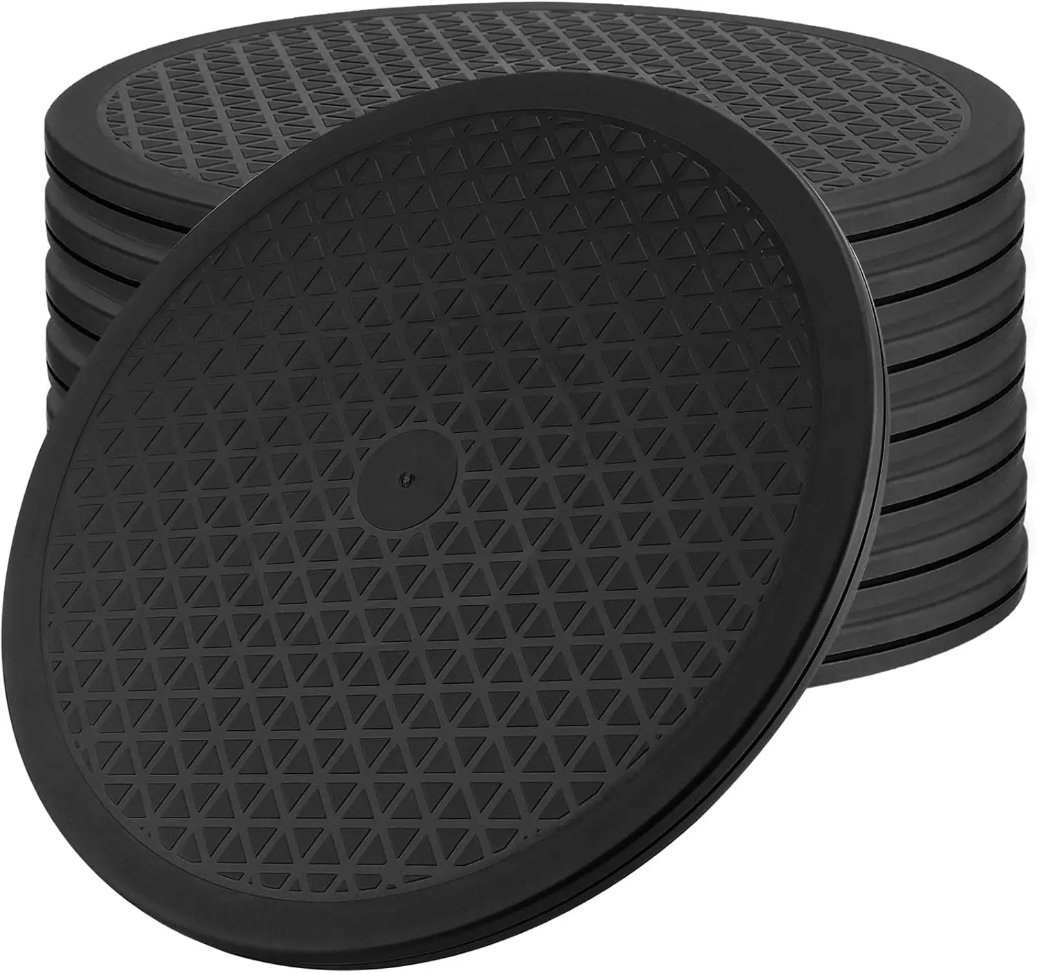 

8 шт. 12-дюймовые вращающиеся подставки с поворотом на 360° ° Вращающаяся подставка-органайзер для монитора, растений, моделей, декора для дома, мебели