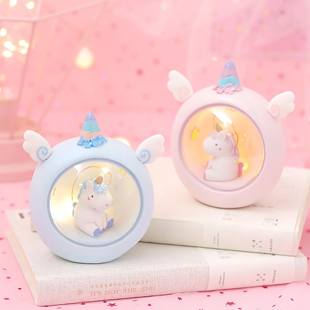 هدية ضوء ليلي على شكل وحيد القرن الوردي، مصباح بروجيكتور على شكل نجوم وقمر، جهاز عرض ضوئي على شكل وحيد القرن لغرفة النوم وأعياد الميلاد وعيد الميلاد