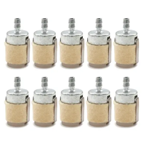 5-10Pieces Fuel Filter with Excellent Filtering Effect Is Suitable for Garden Machinery Equipment Brush Cutters and Chainsaws