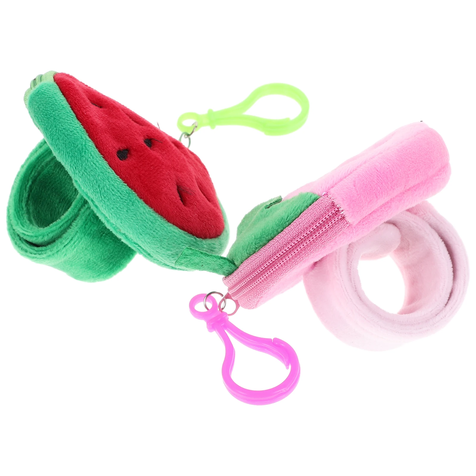 

2 Pcs Pop Ring Wrist Strap Slap Bracelets Festival Strawberry Children's Snap