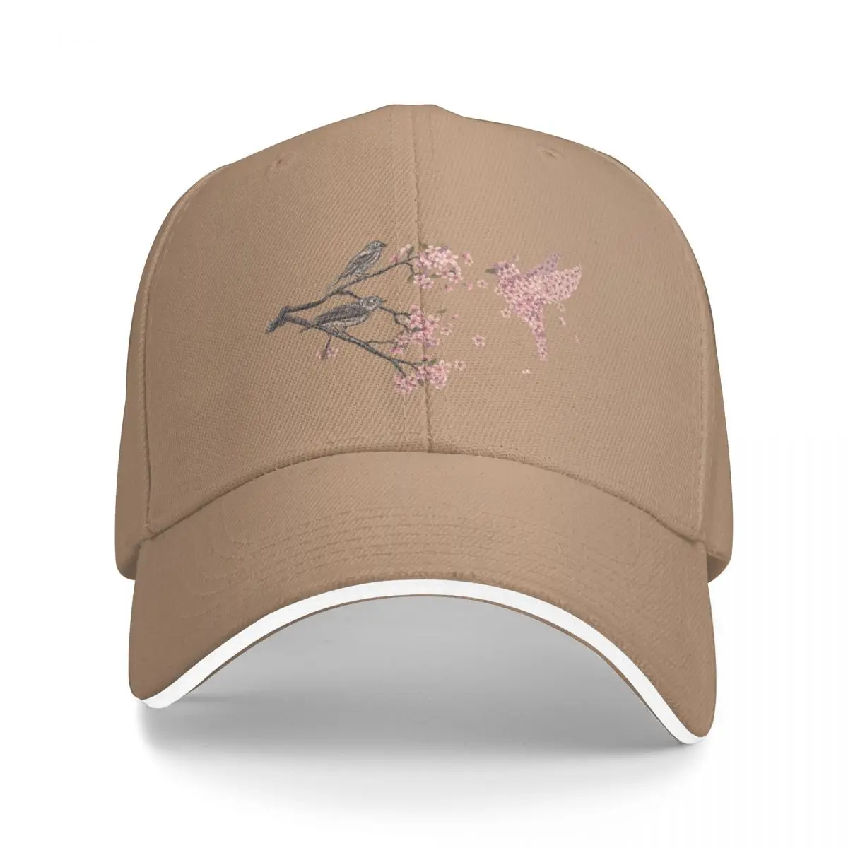 Blossom BirdBucket Hat Baseball Cap Big size hat Men's baseball cap Women's