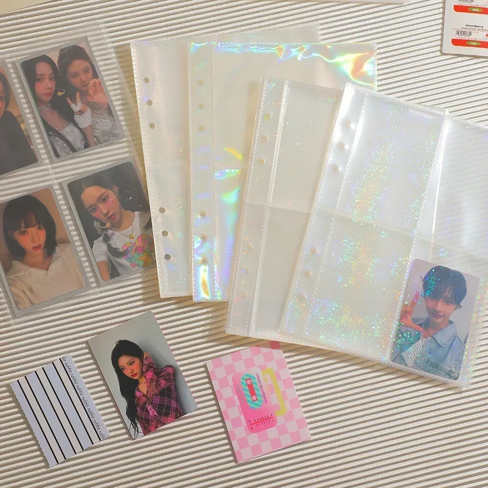 1-4 Grids Multi Pockets Photocard Refill Pages Idol Card Collect Book Inner Pag Clear Inner Sheets Idol Card Binder Accessories