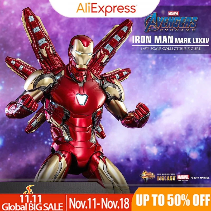 Hot toys Iron Man Marvel Mk85:6 Alloy Reserve The Avengers 4：The Endgame Figure Exquisite Workmanship Good Birthday Presents