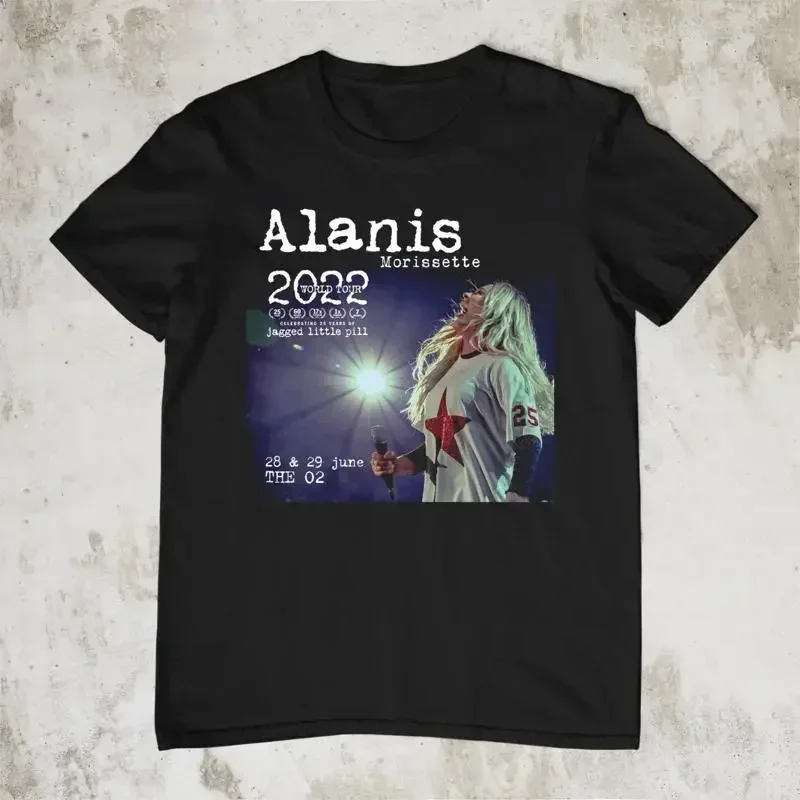 Alanis Morissette Tour poster Men T shirt Black Cotton All Size HE611