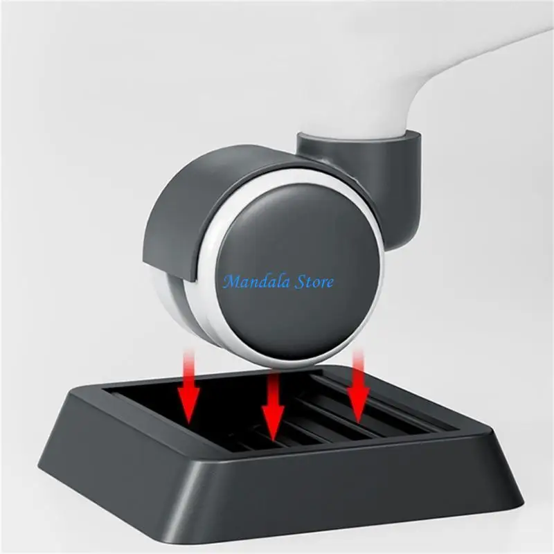 

U2JC Not Slip Furniture Wheel Stoppers Rubber Floor Protectors set for Home Office
