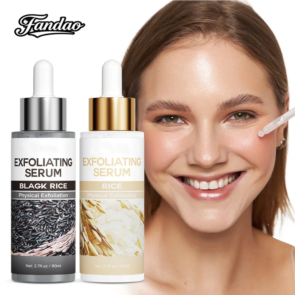 

Black Rice And White Rice Exfoliating Serum Moisturizing Nourishing And Gentle Pore Cleansing Serum For Smooth And Delicate Skin