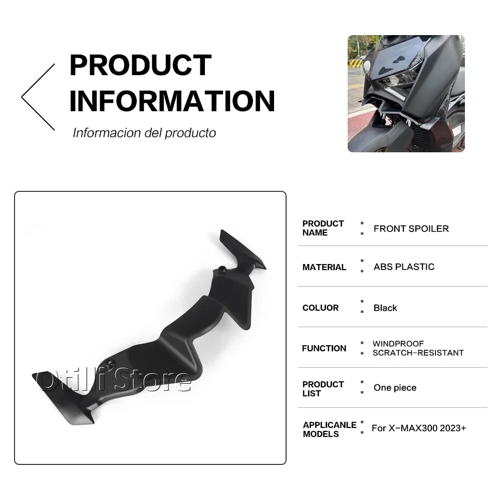 

2023-25 Motorcycle Front Fairing Aerodynamic Winglet Lower Cover Protection Guard Wing Kit For YAMAHA XMAX300 XMAX300 2023-2025