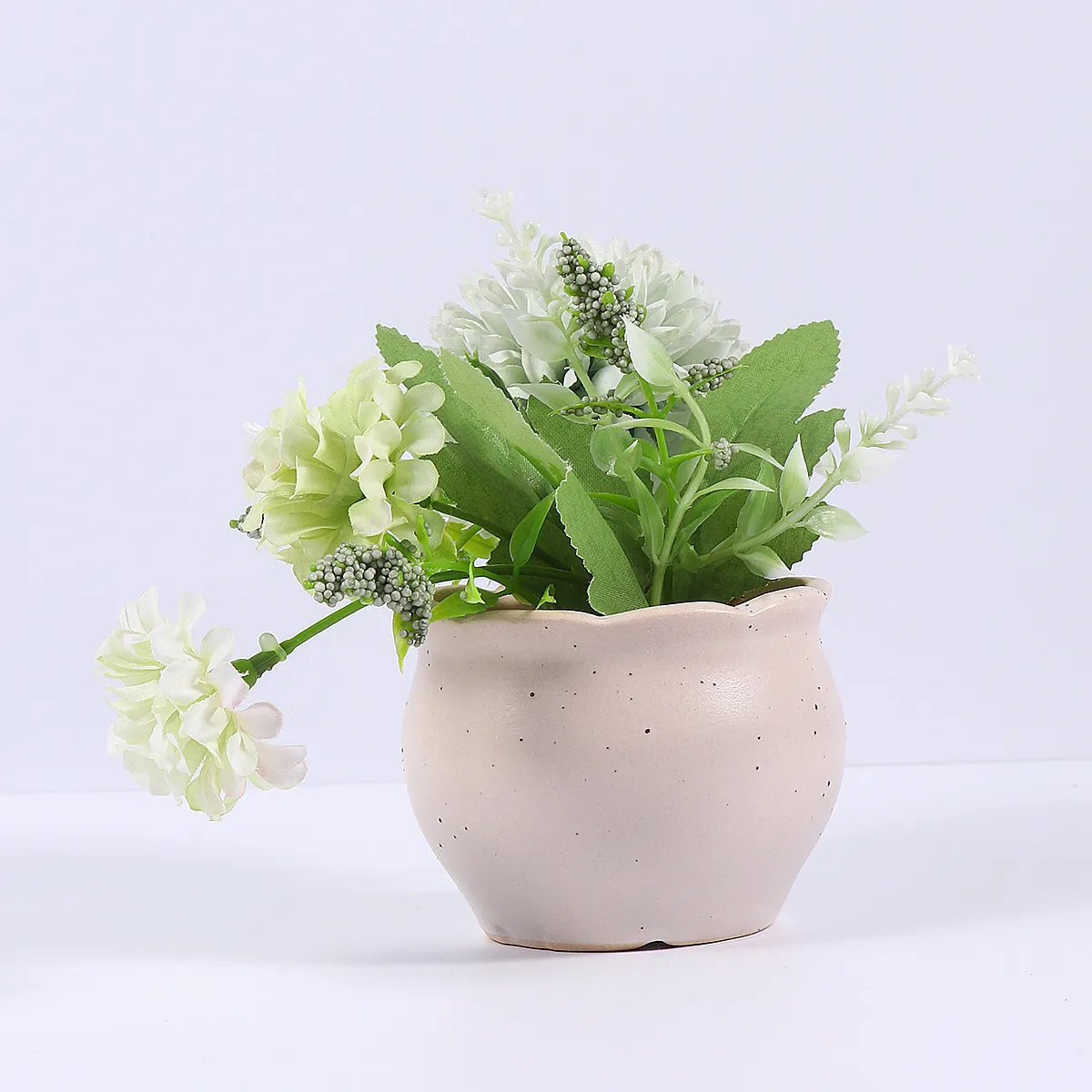 Micro Ceramic Succulent Pots Set Colorful Mini Flower Pots Stylish Tabletop Decorations for Home Office Kitchen Garden