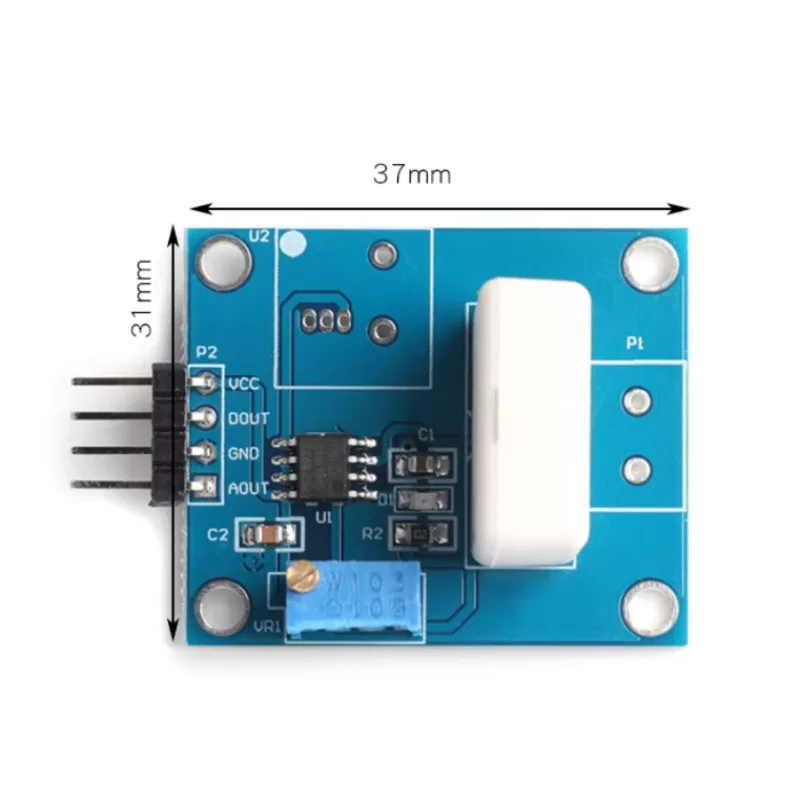 1pcs WCS1800 Hall current sensor overcurrent protection module detects 35A short circuit