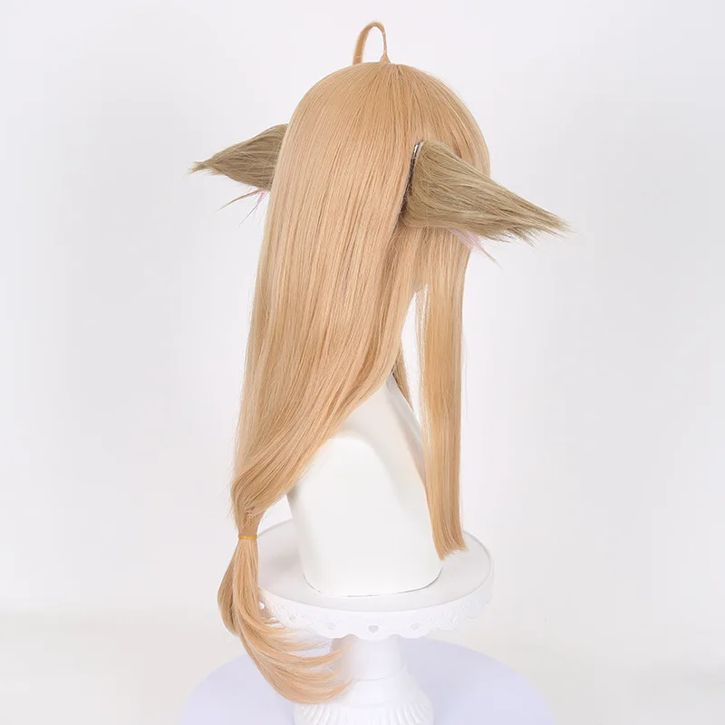 Tushan Susu Cosplay Perücke Fox Spirit Matchmaker Realistische Kopfhaut Orange-rote Farbe inklusive Ohren