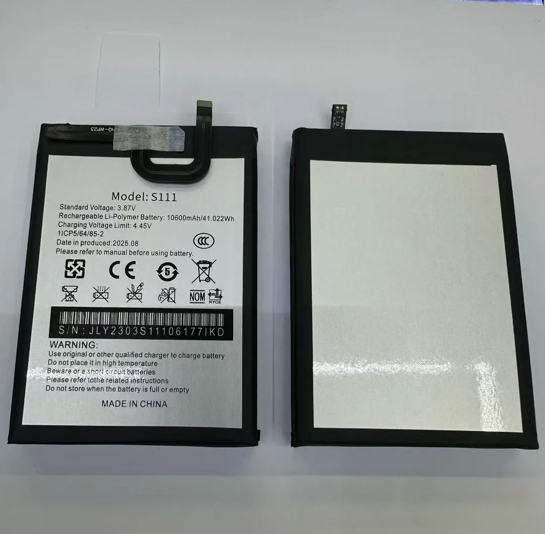 For Oukitel WP23 Good Low-Temperature Performance 10600Mah Premium Replacement S111 Mobile Phone Battery