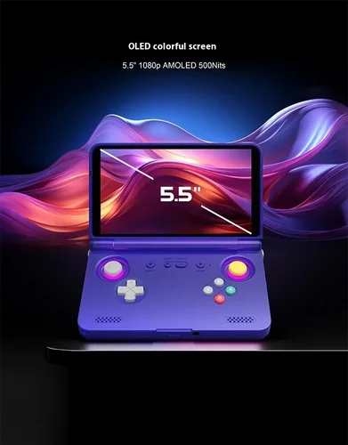 Imagen 2 del producto Consola de juegos Retroid Pocket Flip2, consola de juegos plegable de 1080p, AMOLED, 500Nits, pantalla de 5,5 "", 5000mAh, máquina de juegos portátil personalizada