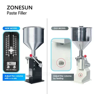 Zonesun آلة تعبئة العسل اليدوية زجاجة معجون سائل تعبئة كريم مستحضرات التجميل المعكرونة صلصة الزبدة الفول السوداني تغليف المواد الغذائية ZS-MGT1S أفضل 8 مبيعات آلة زبدة الفول السوداني - No4