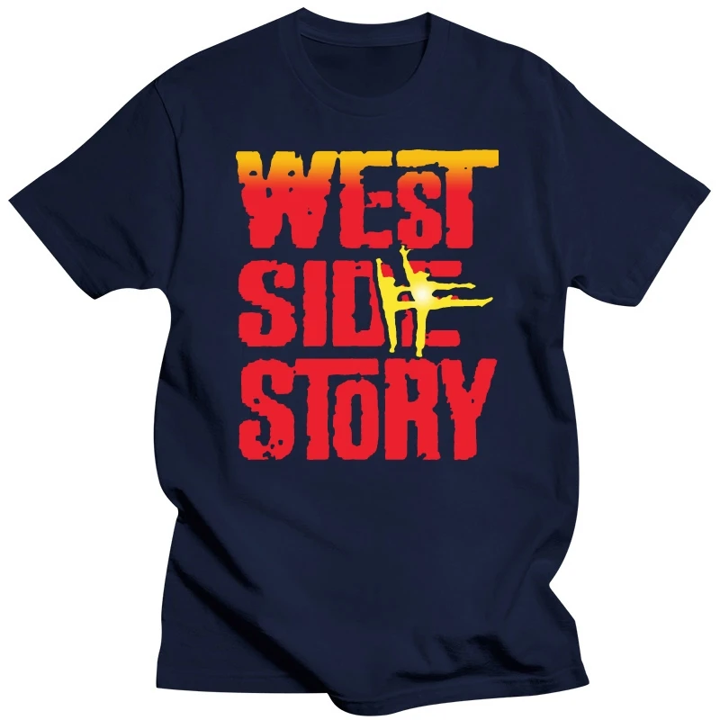 New West Side Story Broadway Show Logo Mens Black T-Shirt Size S to 3XL