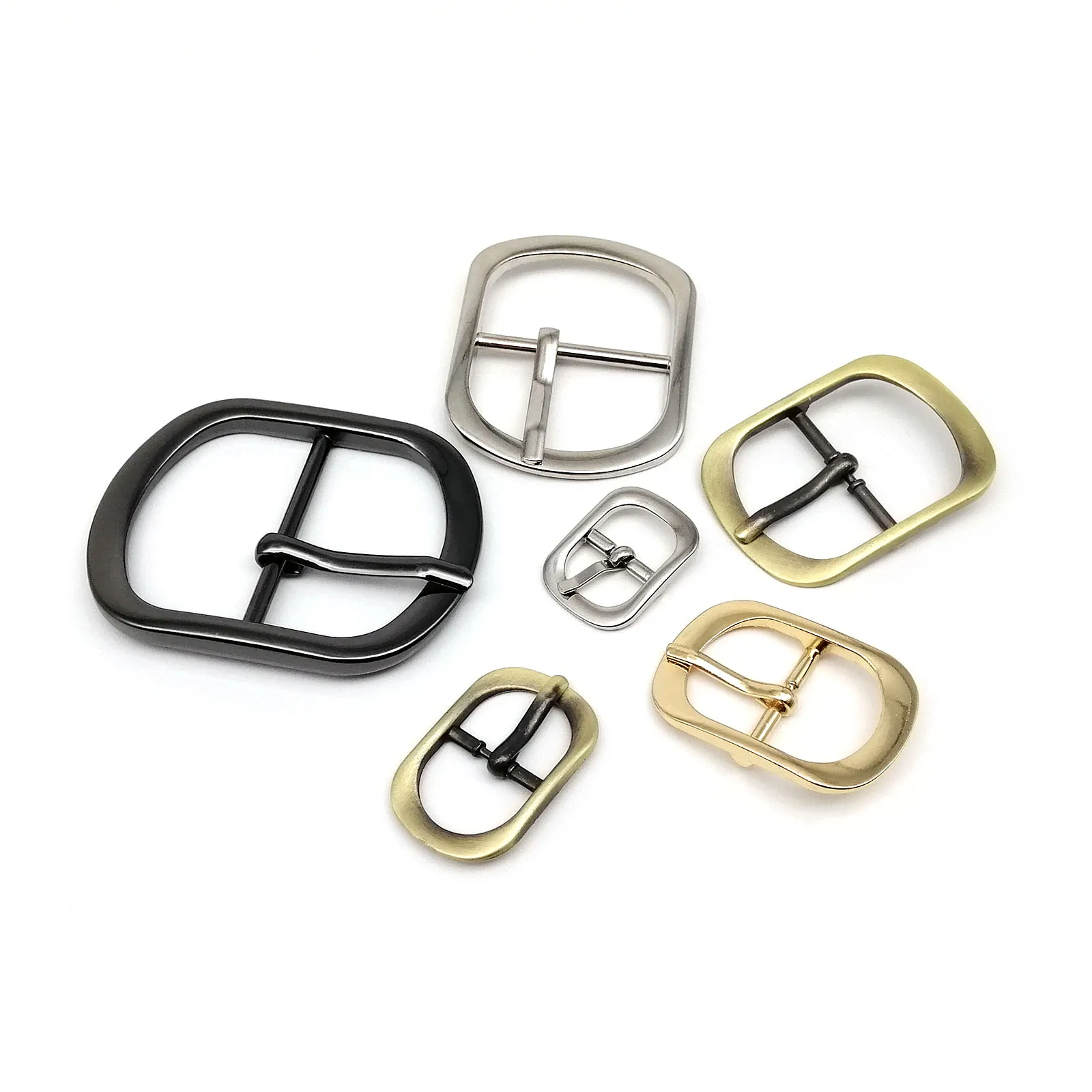 2 stücke Metall Leder Hand Tasche Geldbörse Schuh Gurt Schulter Gürtel Einstellen Roller Pin Schnalle Snap Clips Rechteck Oval O ring Reparatur DIY – Detail 3