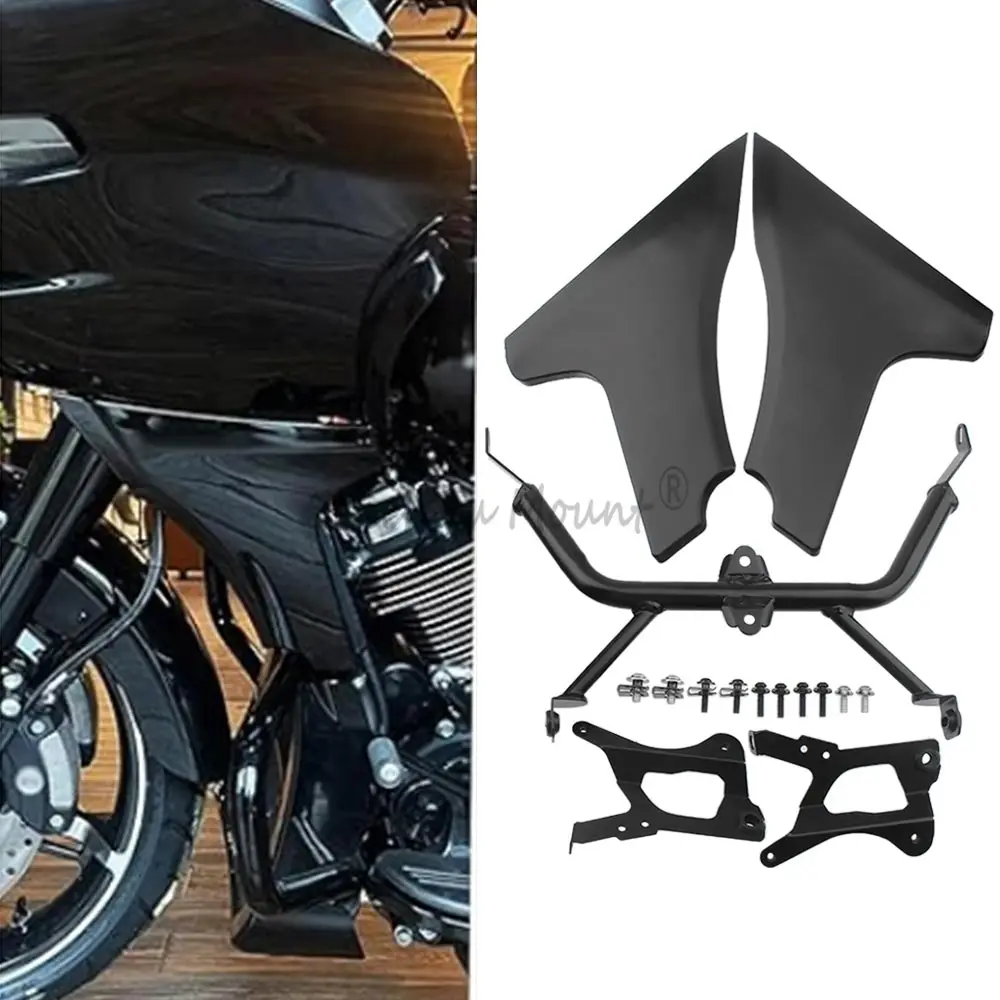 Motorcycle ABS Plastic Side Fairing Cover Panel with Bracket Kit For Touring Road Glide FLTRXSE 2023 FLTRX CVO FLTRXSTSE 2024