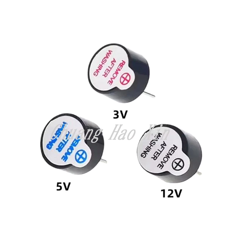 10Pcs 3V 5V 12V Active Alarm Buzzer Beeper 9*5.5mm TMB09A05 Mini Active Piezo Buzzer Fit For Arduino Diy Electronic Buzzers 0905