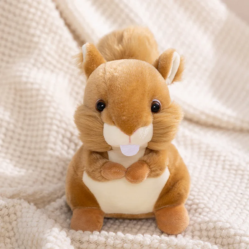

Cute Realistic Big Tail Squirrel Plush Toy Realistic Small Animal Cartoon Doll Zoo Souvenir