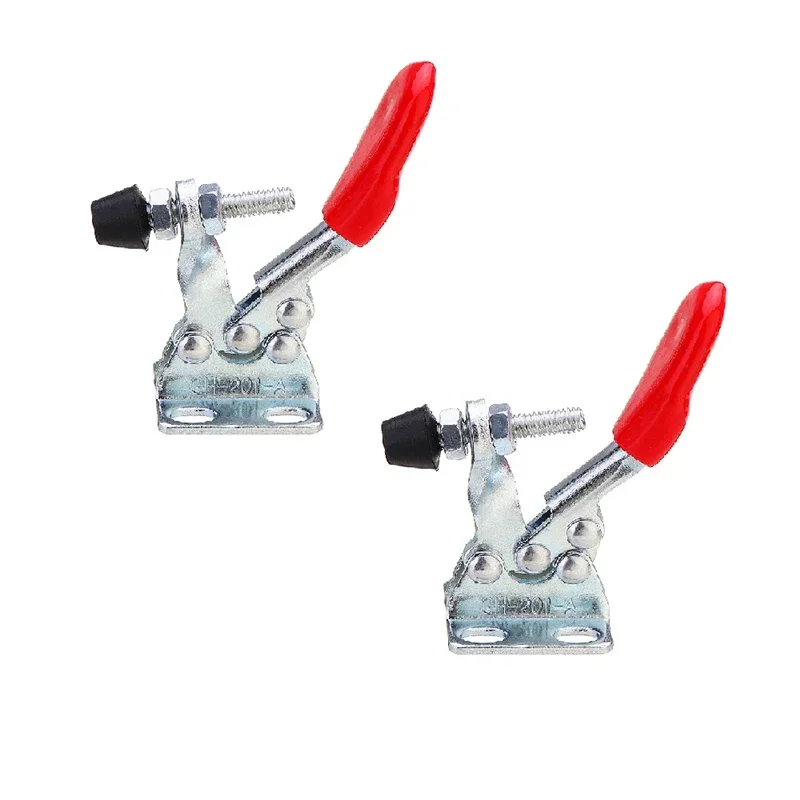 2Pcs GH-201-A 27kg Toggle Clamp Woodworking Tooling Positioning Quick Release Clamping Capacity Horizontal Clamping Clamp