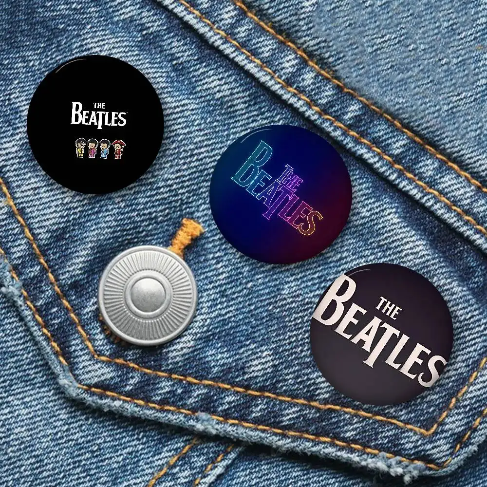 T-The-B-Beatles Rock Band 58mm Cute Series Pins Funny Badge Interesting Cartoon Animals Brooches Backpack Clothes Gift Accessory