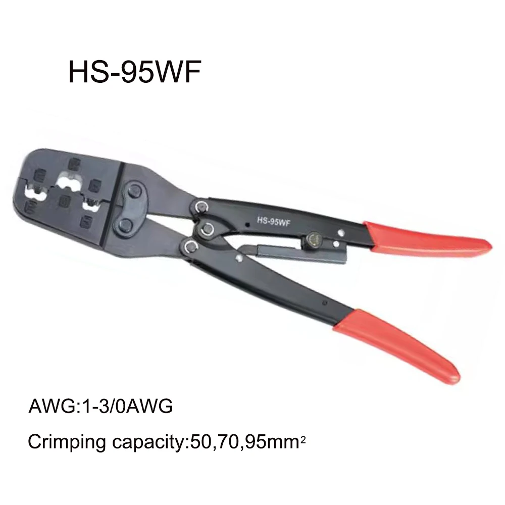 tool ratchet crimping plier european style HS-95WF With rachet device convenient operation and fine rust prevention