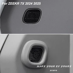 For ZEEKR 7X 2024 2025 Instrument Panel Car Door Air Outlet Stainless Steel Protective Cover Interior Accessories
