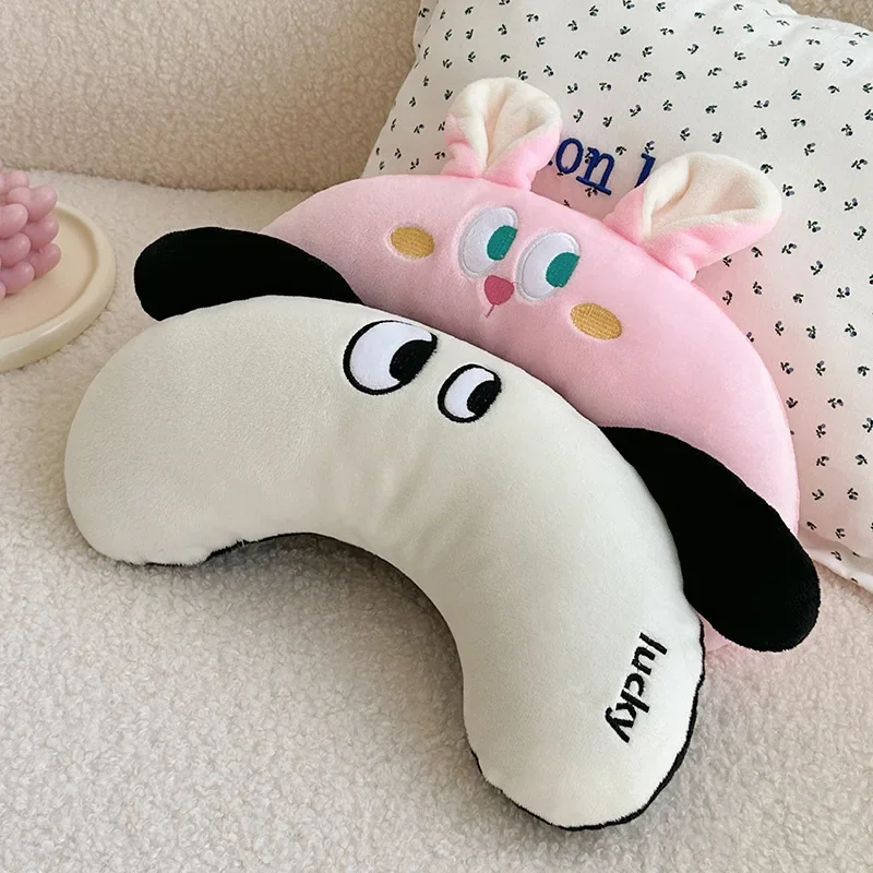 Pet Pillow Cat U-shaped Pillow Dog Pillows Neck Protection Deep Sleep Toy Crescent Moon Companion Pillow Dog Kennel Accessories